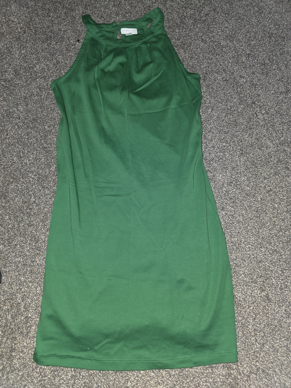 New York & Company Emerald Green Halter Sheath Dress